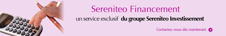 Sereniteo Financement, un service exclusif du groupe Sereniteo Investissement. Contactez-nous dès maintenant.